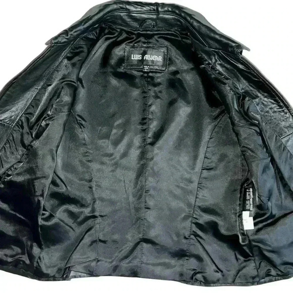 Luis Alvear 100% genuine leather vest zip size Large - Picture 4 of 5